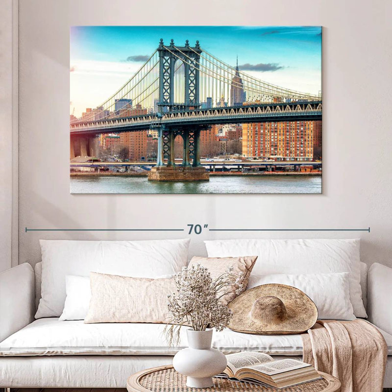 Lilie Manhattan Bridge, couleur, H 34 po x l 51 po