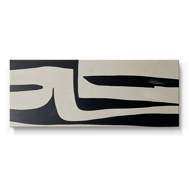 Toile tendue avec châssis abstrait # 7 LIX-Abstract, H 16 po x l 40 po