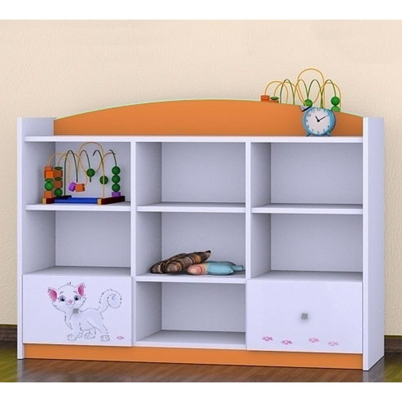 Elaina 92cm H X 129cm W Kids Cube, Orange