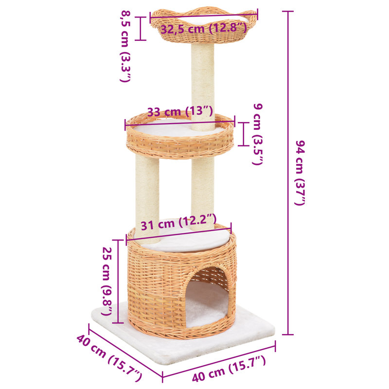 Quezada 94cm H Cat Tree