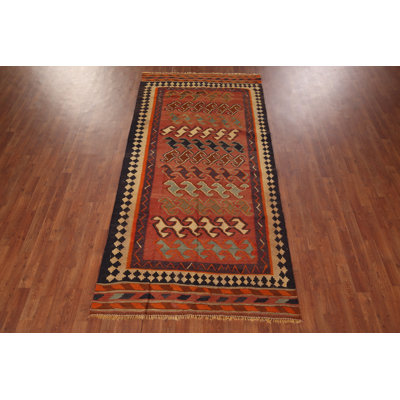 Vegetable Dye Kilim   Runner Rug 4x9
