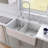 32.75'' L Double Bowl Fireclay Kitchen Sink-10170782