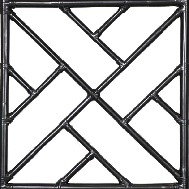 Alden Chippendale Open-Frame Headboard, Twin, Black