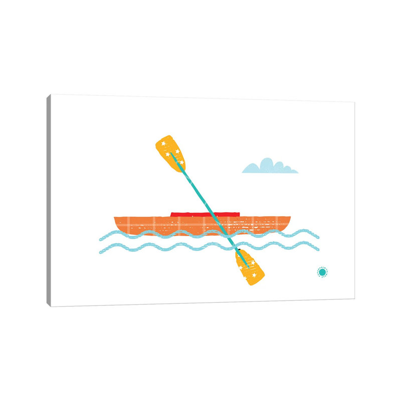 Kayak by PaperPaintPixels - Wrapped Canvas Print, 66.04 cm H x 45.72 cm W x 1.91 cm D