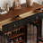 39.37"Hx51.18"Wx13.78"D, Rubberwood Shoe Storage Cabinet-2140977141-2140977143