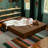 Shontae Zipline Convertible Compression Sleeper Sofa, Three Ottomans, & Pillows / California King-Size Bed, Textured Microvelvet-73368151