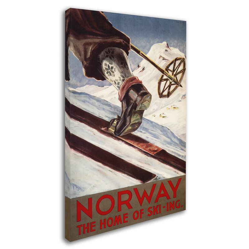 Publicité rétro sur toile Kadey «Travel Poster 24», H 19 po x l 12 po x P 2 po