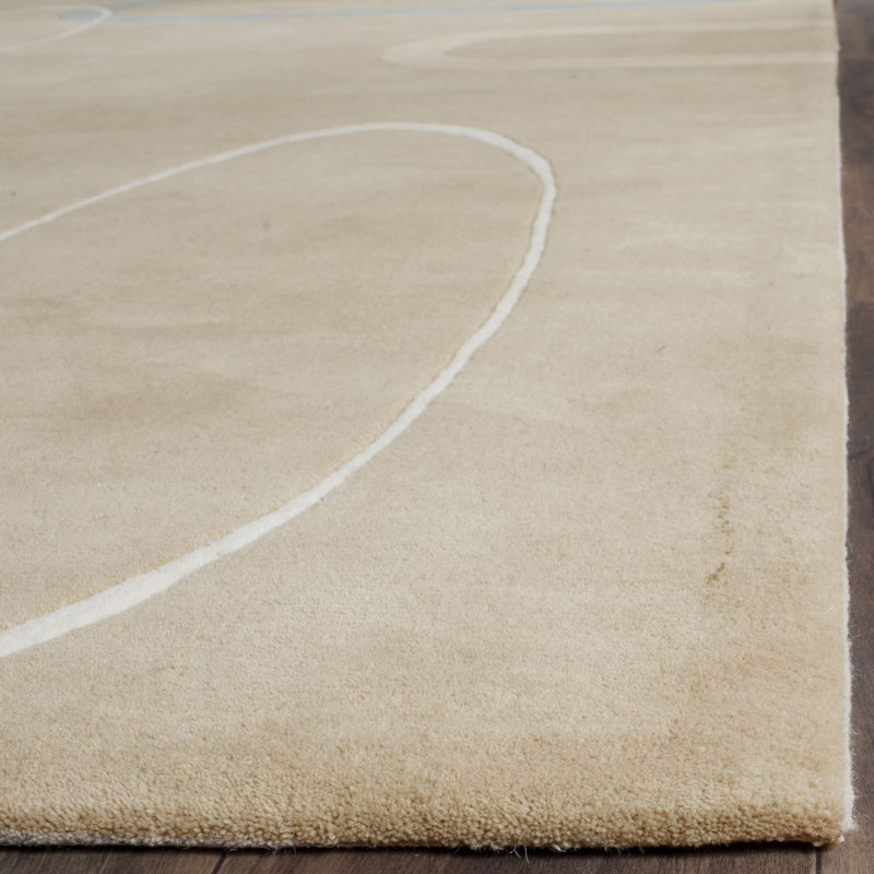 Candelo Hand Tufted Wool Geometric Rug, Rectangle 2' x 3'