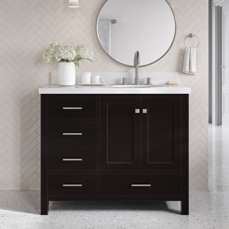 Ensemble de meuble-lavabo simple 43 po Cambridge, Espresso