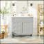 Meuble-lavabo moderne de 36 pouces avec lavabo supérieur, rangement spacieux et tiroirs à fermeture en douceur pour une fonctionnalité accrue-354953613