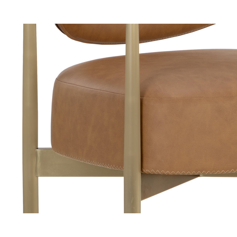 Tabouret de bar Heloise - Milliken Cognac, Brun, Tabouret de bar (siège d'une hauteur de 30,25 po)