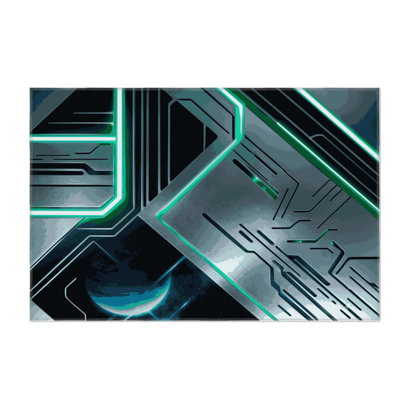 Blackhole Rift Indoor And Outdoor Area Rug, Rectangle 9' x 12'