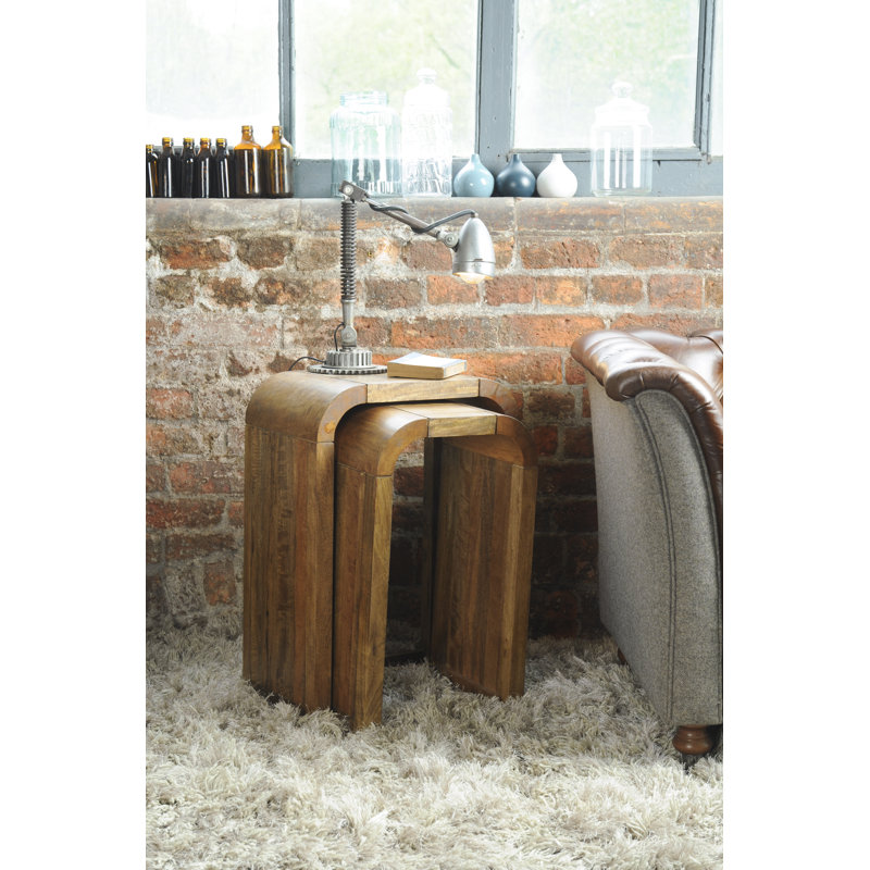 Acton Solid Wood Sled Nesting Tables