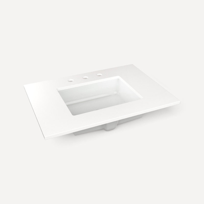Quartz Stone Vanity Top, White Zeus Extreme
