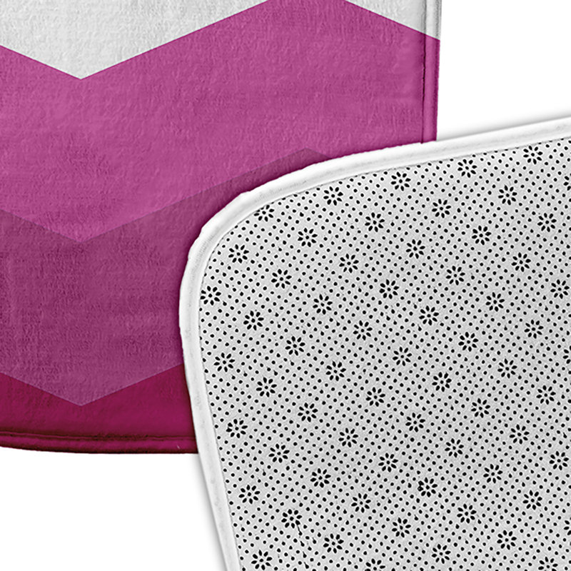Tapis de bain Ailana, Orange / rose vif
