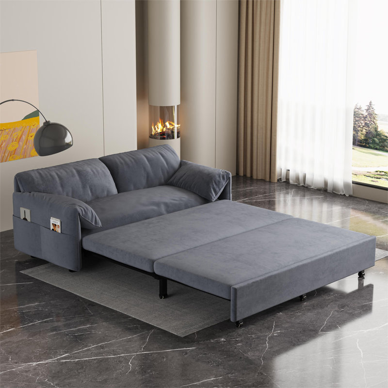 Lodge 63,8 po, Velours gris