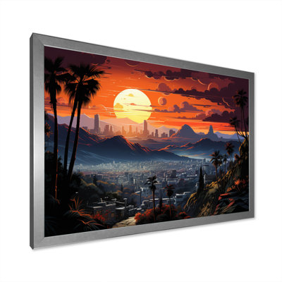 «Malacay Orange Grey City», impression de Los Angeles
