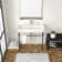 29.7'' Tall Ceramic Rectangular Console Bathroom Sink with Overflow
