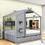 Lit en bois 2 tiroirs avec toit et tablettes-736791081-706446966