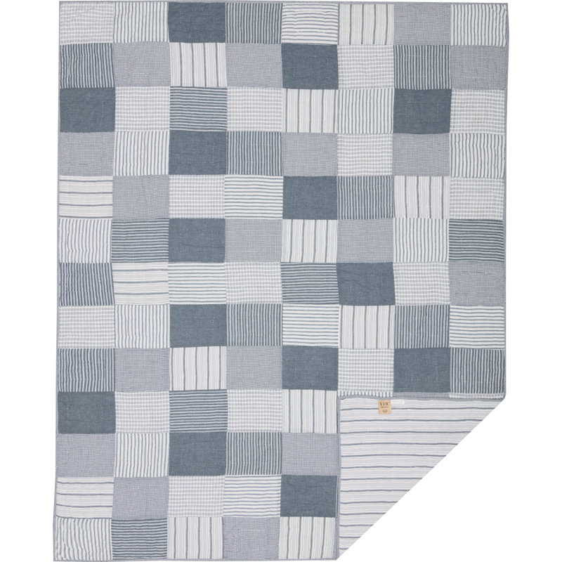 Courtepointe Sawyer Mill, Courtepointe simple, bleu