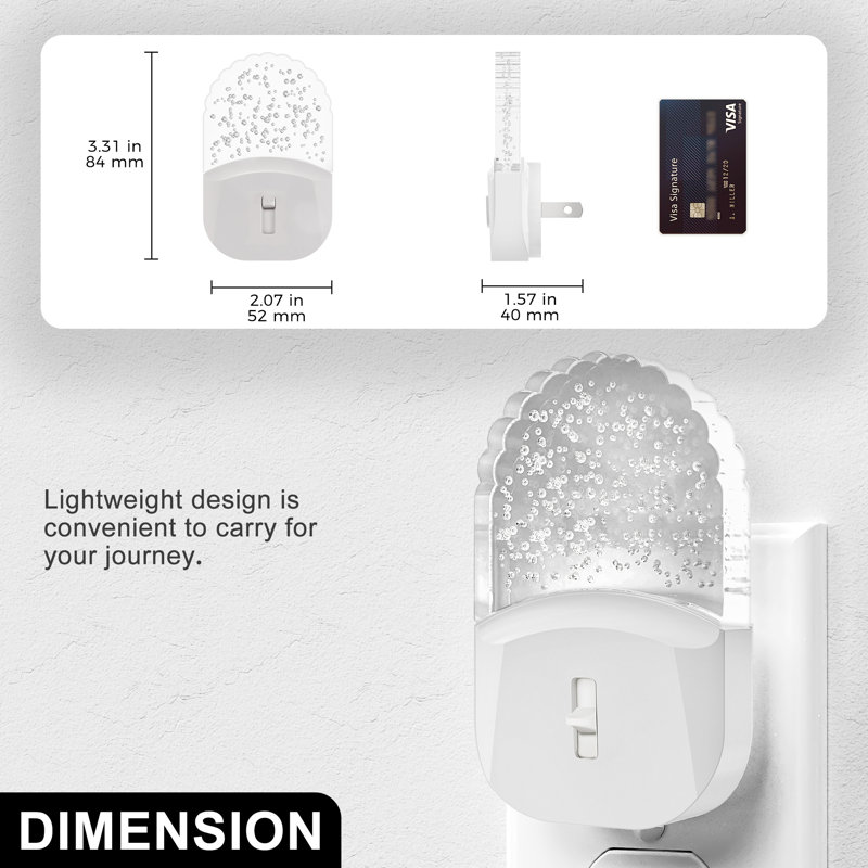 Ensemble de 4 lampes de table de chevet en acrylique blanc chaud à intensité variable 3000K