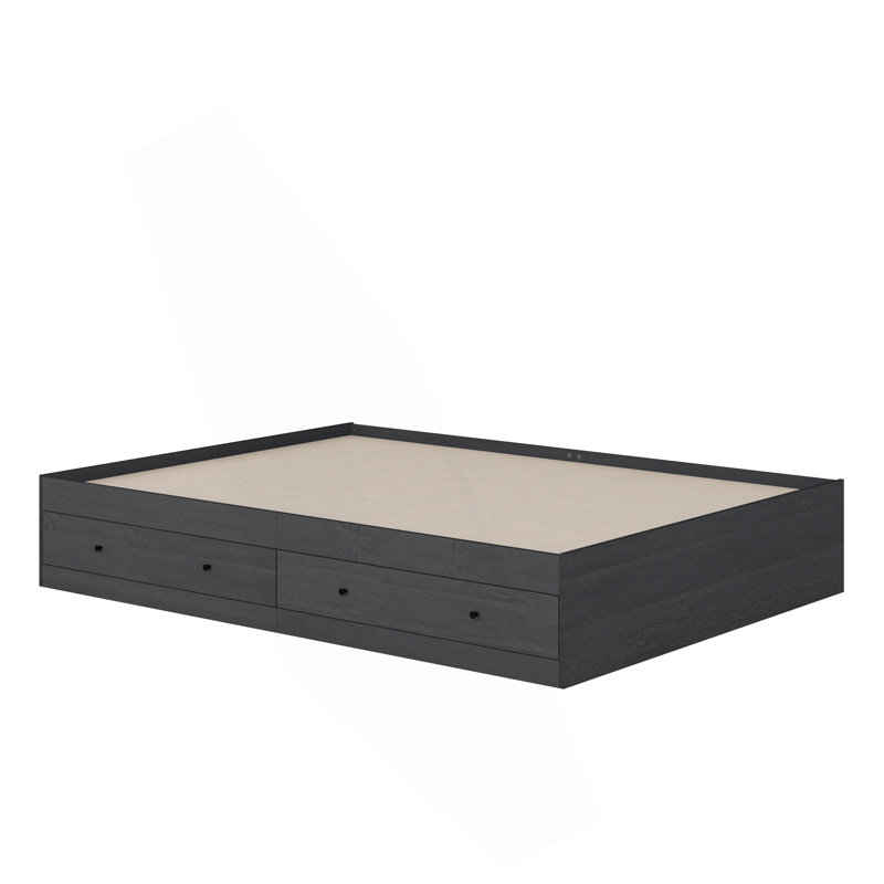 Lit d'appoint avec rangement, Noir, noir, noir, noir