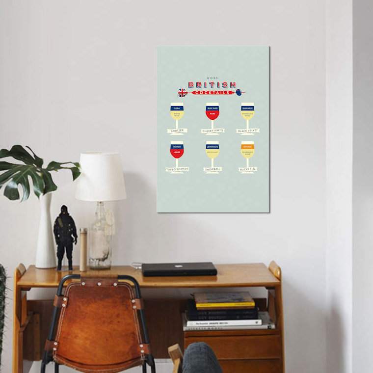 «Cocktail II» par Stephen Wildish, impression sur toile tendue, H 26 po x l 18 po x P 1,5 po, Toile tendue, Pas de tapis