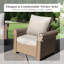 Rattan 7 - Person Seating Group with Cushions-179107345-179107343
