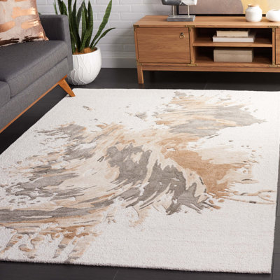 Khamel Hand Tufted Performance Abstract Rug