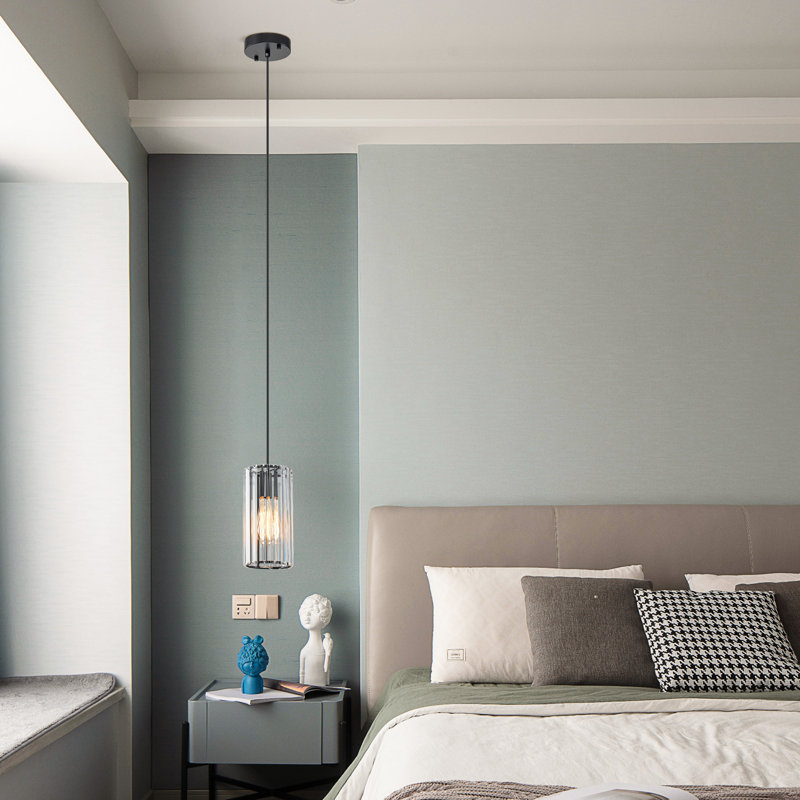 Luminaire suspendu cylindrique à 1 lumière Roha