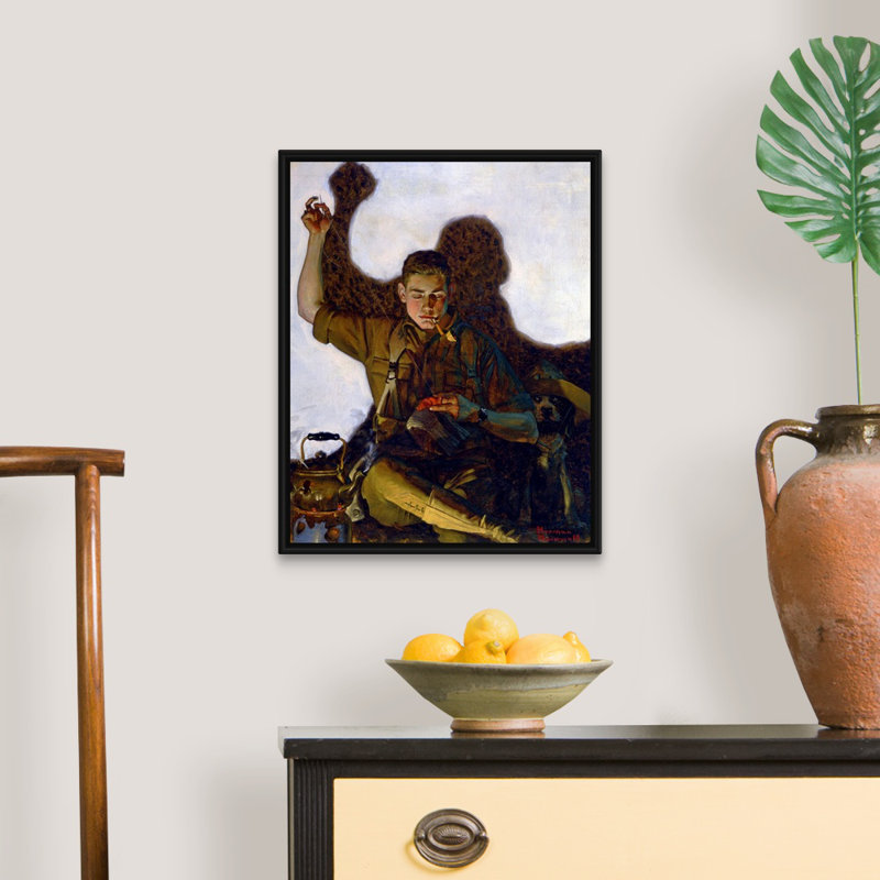 Art mural sur toile «If Mother Mother Only See Me Now», H 22 po x l 18 po x P 1,75 po, Cadre flottant noir