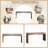 Solid Wood Veneer Console Table, Sofa Table