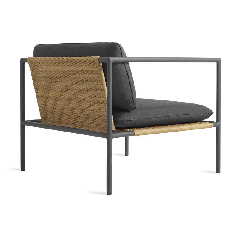 Dog Days Outdoor Lounge Chair, Sunbrella Coal, Charcoal