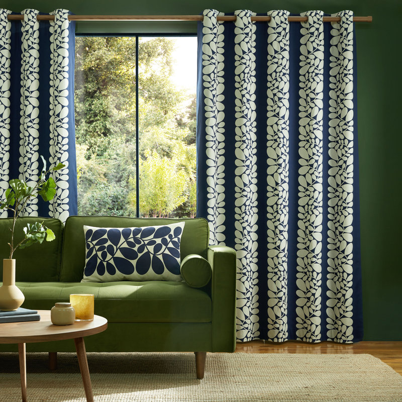 Sycamore Stripe Curtain, 117cm Width x 183cm Drop