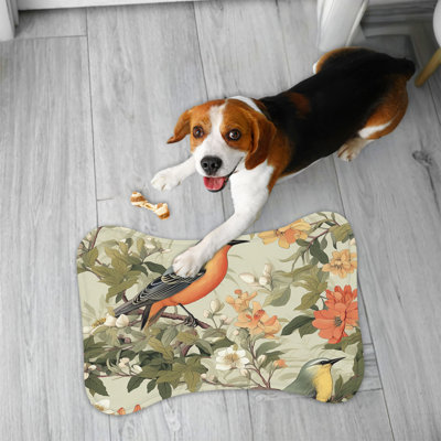 Blooming Aviary - 1 Piece Bone Shape Feeding Mat