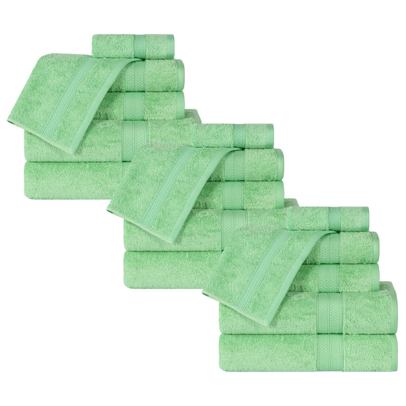 Nolhan Cotton Blend Plush Mulit-Size Set, Spring Green
