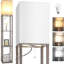 Lampe sur pied avec tablettes, lampes de coin en bois pour le salon ...