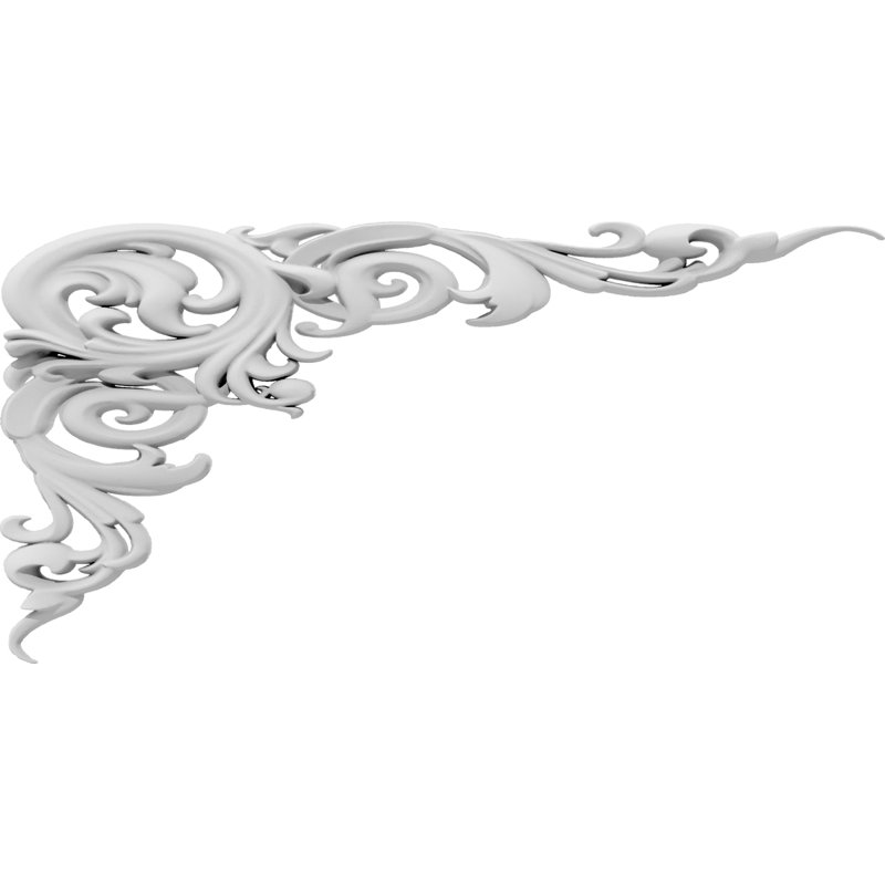 Applique Huron Rosette, 3,5" H x 7" L x 63" D, Droite