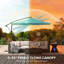 Parasol suspendu d'extérieur suspendu, parasol de patio-1265668514