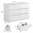 47''W 6 Drawer White Dresser, Modern Wood Dresser For Bedroom, Living Room, Entryway, Hallway-1090330493