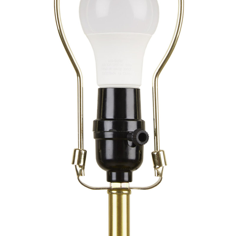 Lysandria Green Glass Table Lamp with Gold Accents