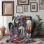 Licorne céleste céleste - couverture sherpa de qualité supérieure 1 pièce - reproduction d'art luxueuse-96939388