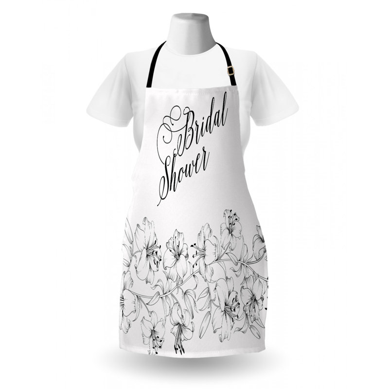 Wedding Floral Bib Apron