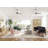 44" Gilmour 3 - Blade Damp Rated Ceiling Fan with LED Light Kit and Handheld Remote-83665640