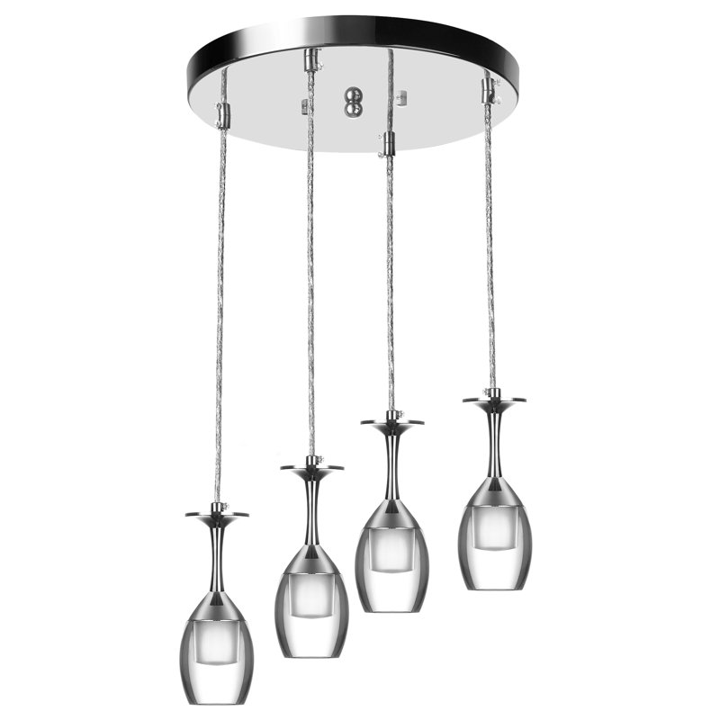  Luminaire suspendu en verre transparent Home Home