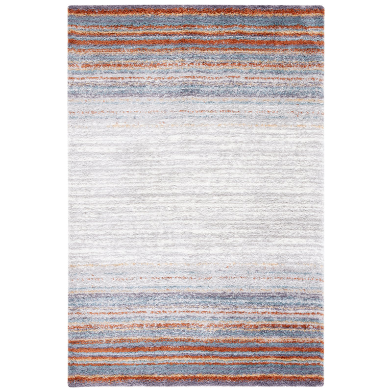 Berber Shag Performance Abstract Rug, Rectangle 9' x 12'