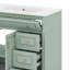 Meuble-lavabo 36 po avec lavabo, tiroir rabattable, 3 tiroirs et 2 portes