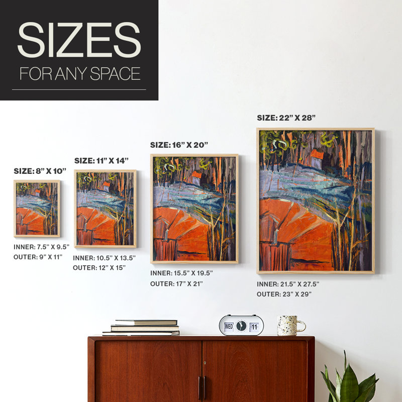 Cadmium Winter Solstice IV Framed Print - Solid Wood