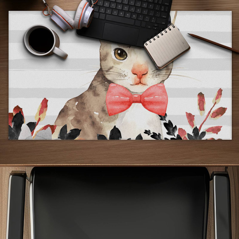 Cat detective - 14.00"x24.25" Desk mat