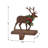 6.50"H Wooden/Metal Reindeer Stocking Holder